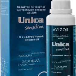 Раствор для линз Unica Sensitive 100 мл Раствор для линз Unica Sensitive 100 мл