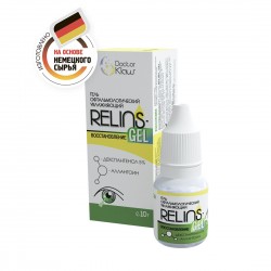 Акционный гель офтальмологический увлажняющий Relins-gel восстановление (декспантенол 5%, аллантоин), 10 г