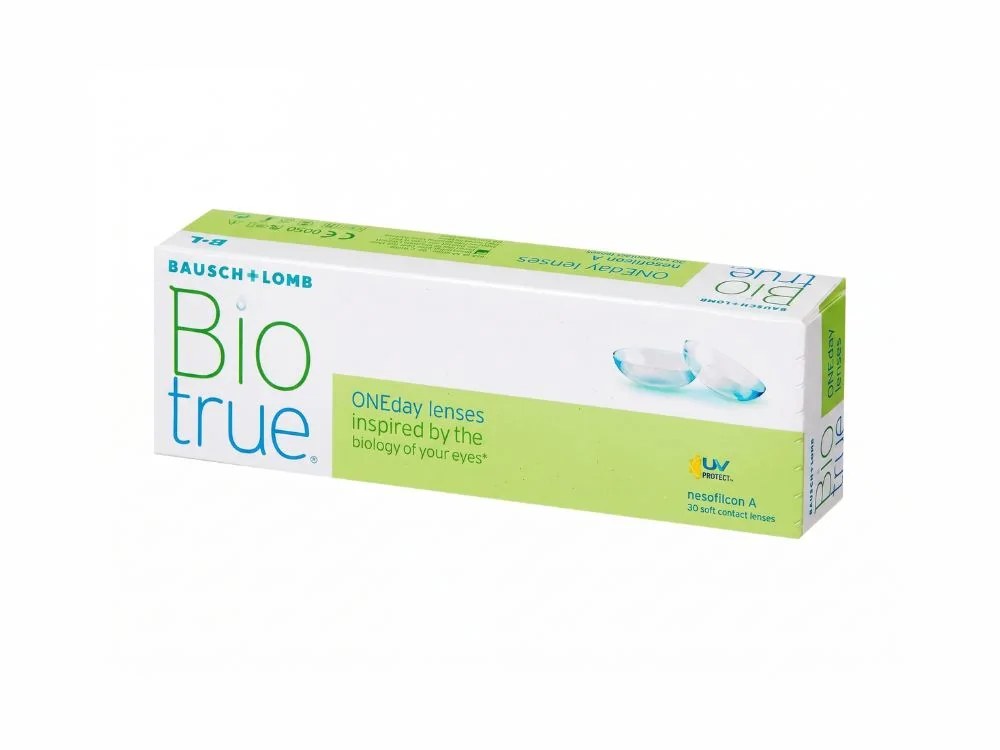 Акционные контактные линзы Biotrue 1 Day (Bausch & Lomb) 1шт