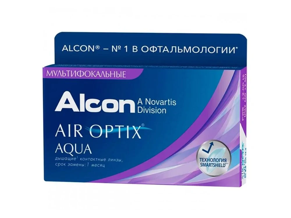 Акционные мультифокальные контактные линзы Air Optix MULTIFOCAL (Alcon) 1шт