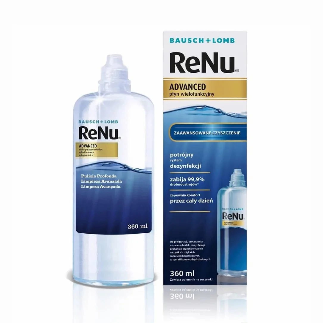 Универсальный раствор для линз Renu Advanced, 360 мл
