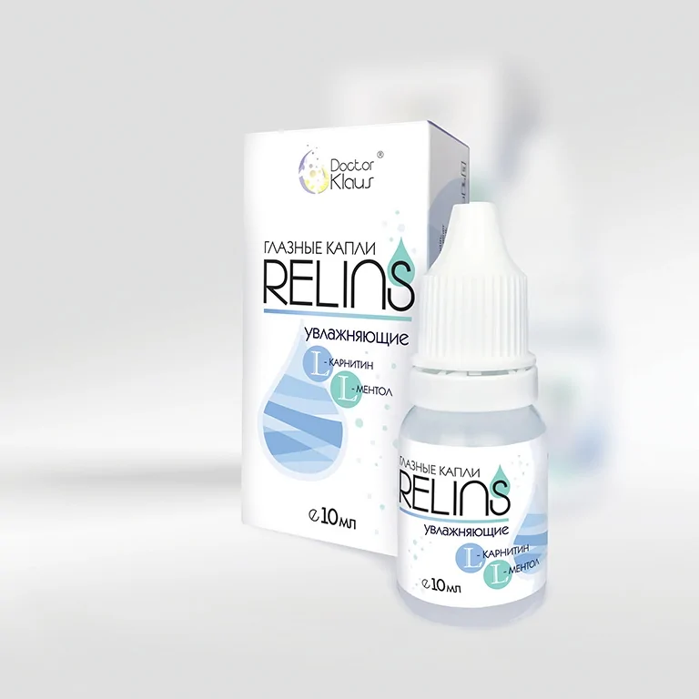Капли для глаз Relins (с ментолом)